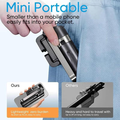 Cell Phone Stabilizer, Stand, Adjustable Angle Cell Phonestabilizer, Retractable Selfie Stick, Usb Charging, Suitablefor All Scenes Tripod Cellphone Smartphone Tripod