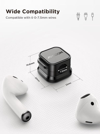 6 Pack Magnetic Cable Clips [Cable Smooth Adjustable] Cord Holder, under Desk Cable Management, Wire Holder for Home Office Desk Phone Car Wall